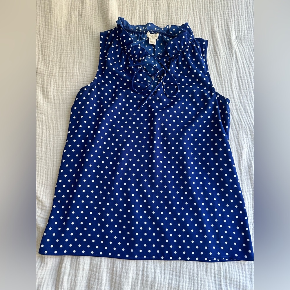 NWOT JCREW Silky Sleeveless Blouse Top